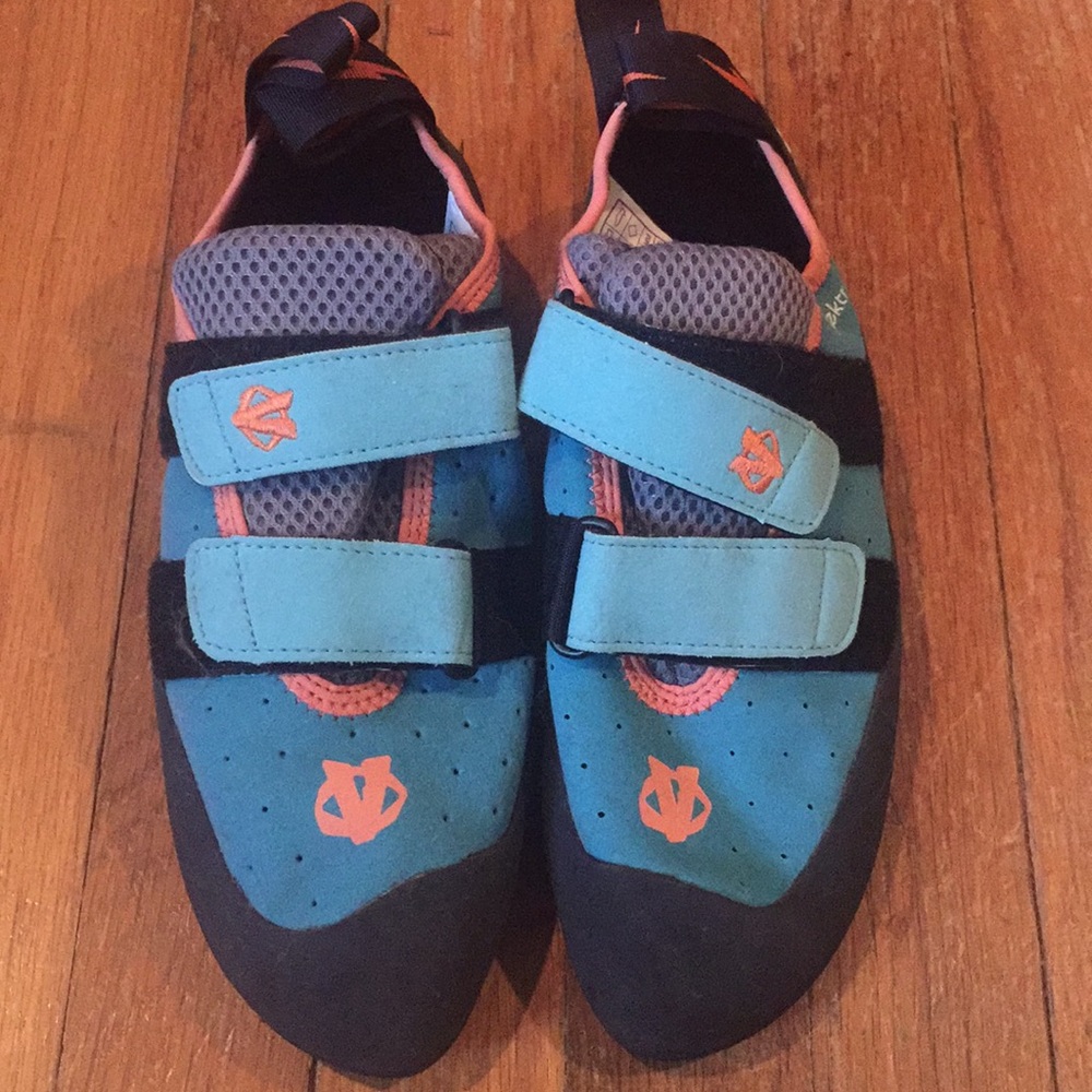 Evolv rock climbing shoes